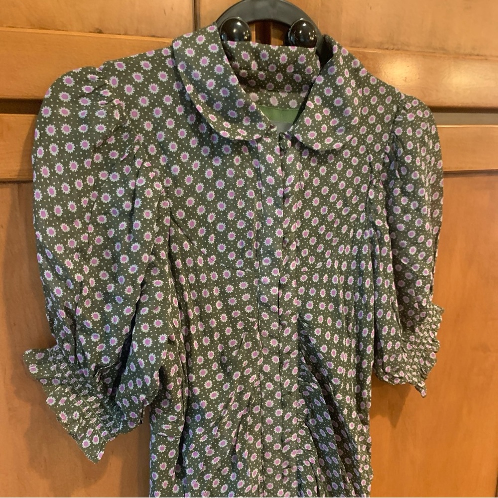 Anthropologie CollaredMaxi Dress/Size 4/NWT - Picture 4 of 16